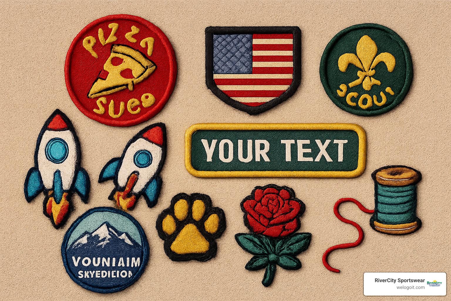 patch design process - custom embroidered patches